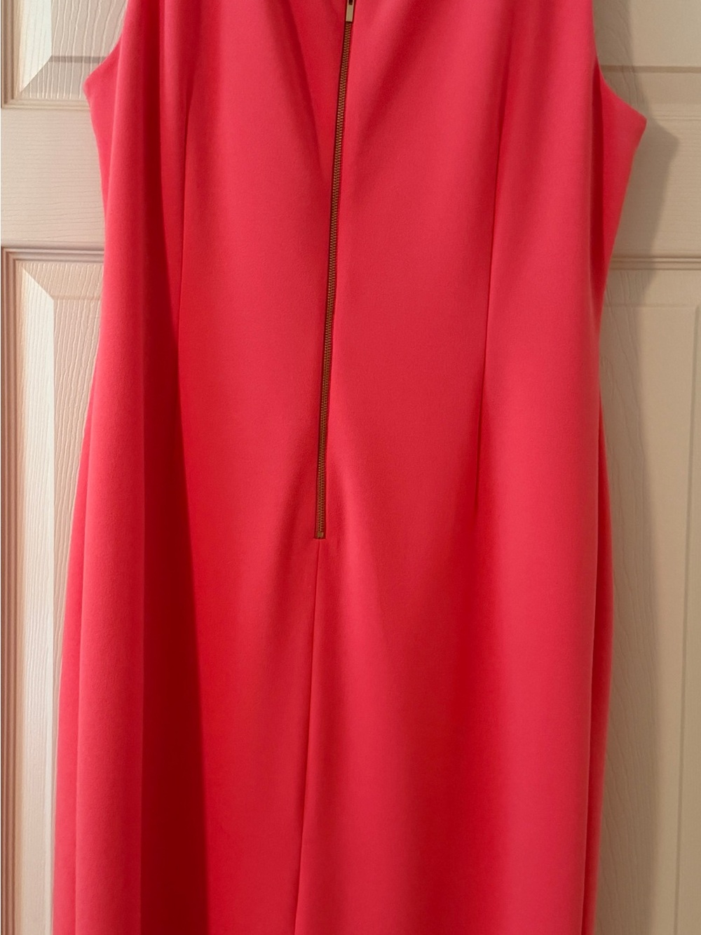 Tahari Coral V-Neck Sleeveless Mini Dress - Picture 3 of 3